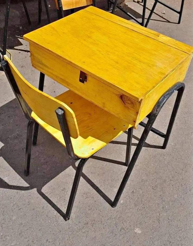 Wooden Desk and Chair